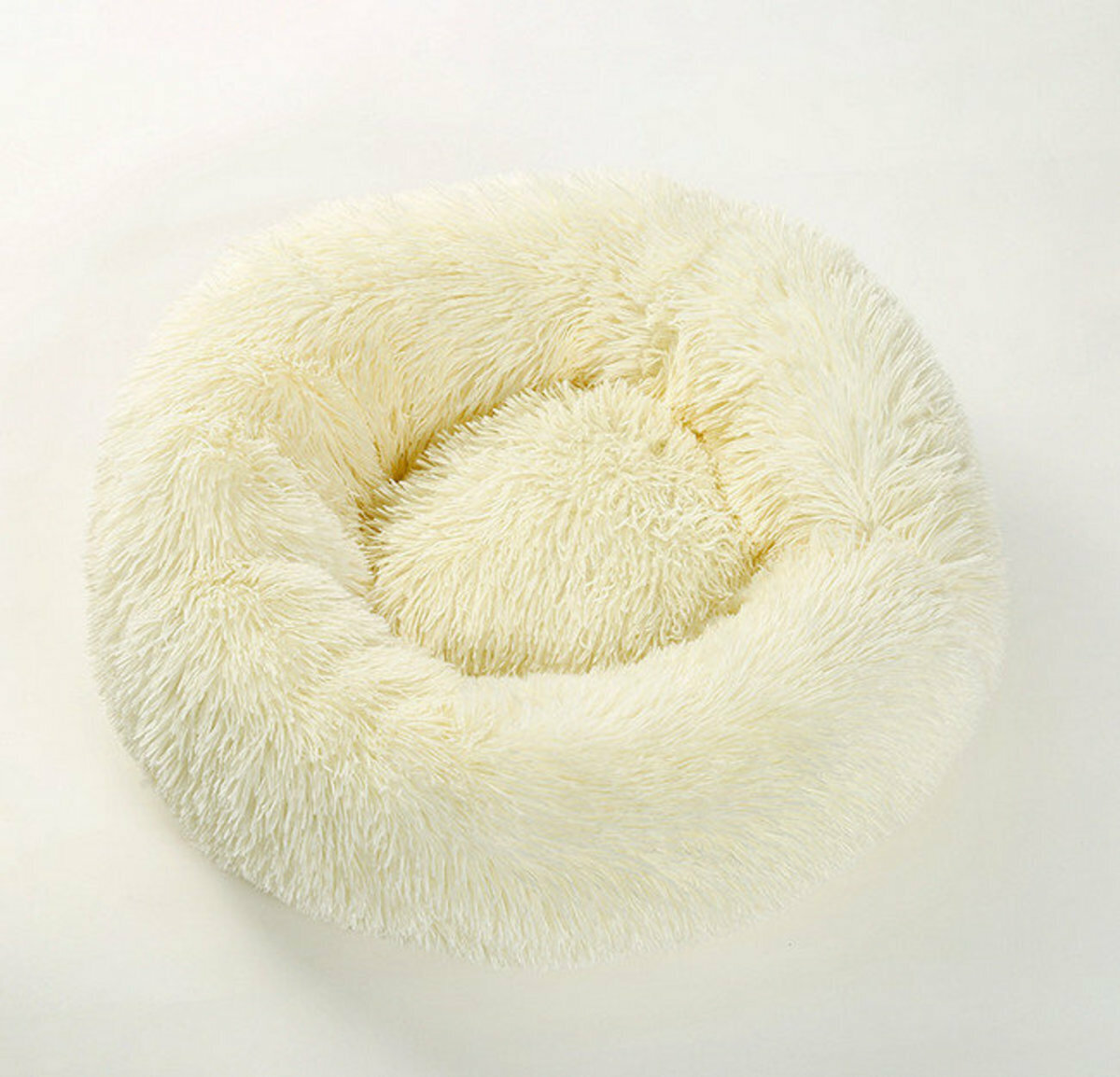 激抵貓窩狗床-深度睡眠長毛寵物窩 60cm(白色) 