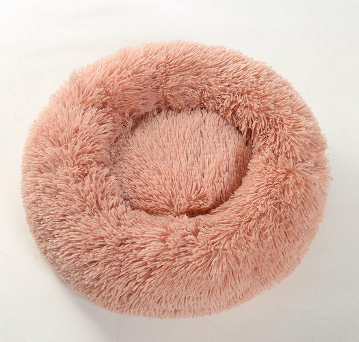 激抵貓窩狗床-深度睡眠長毛寵物窩 60cm(皮粉色) 