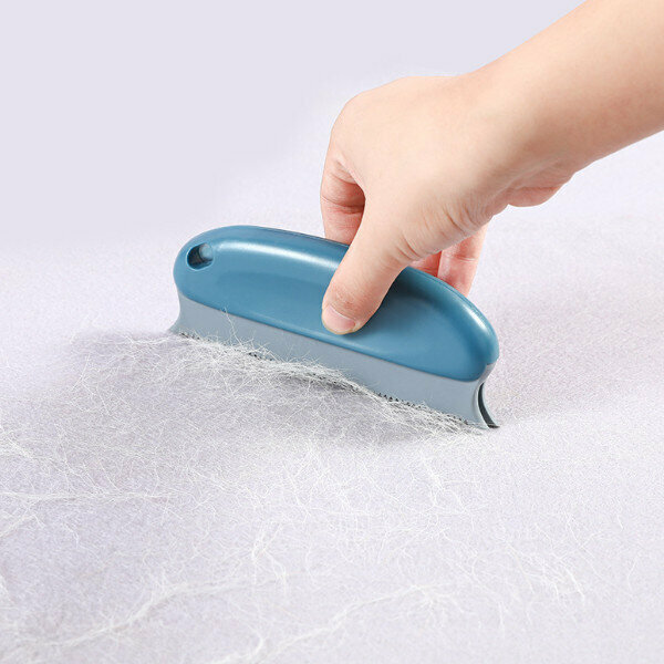 Hair Cleaning Brush Portable Hair Remover Pet Hair Cleaner Hair Removal Artifact Clothing Hair Removal Brush (Dark Blue Box)