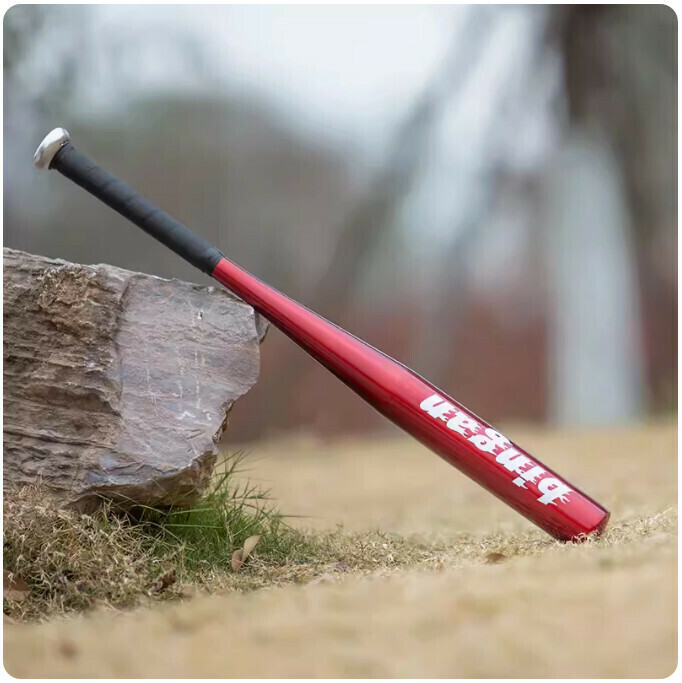Aluminum alloy quenched thickened baseball bat-(noble red 80cm)