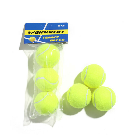 3 pieces of high-stretch tennis balls in a portable package
