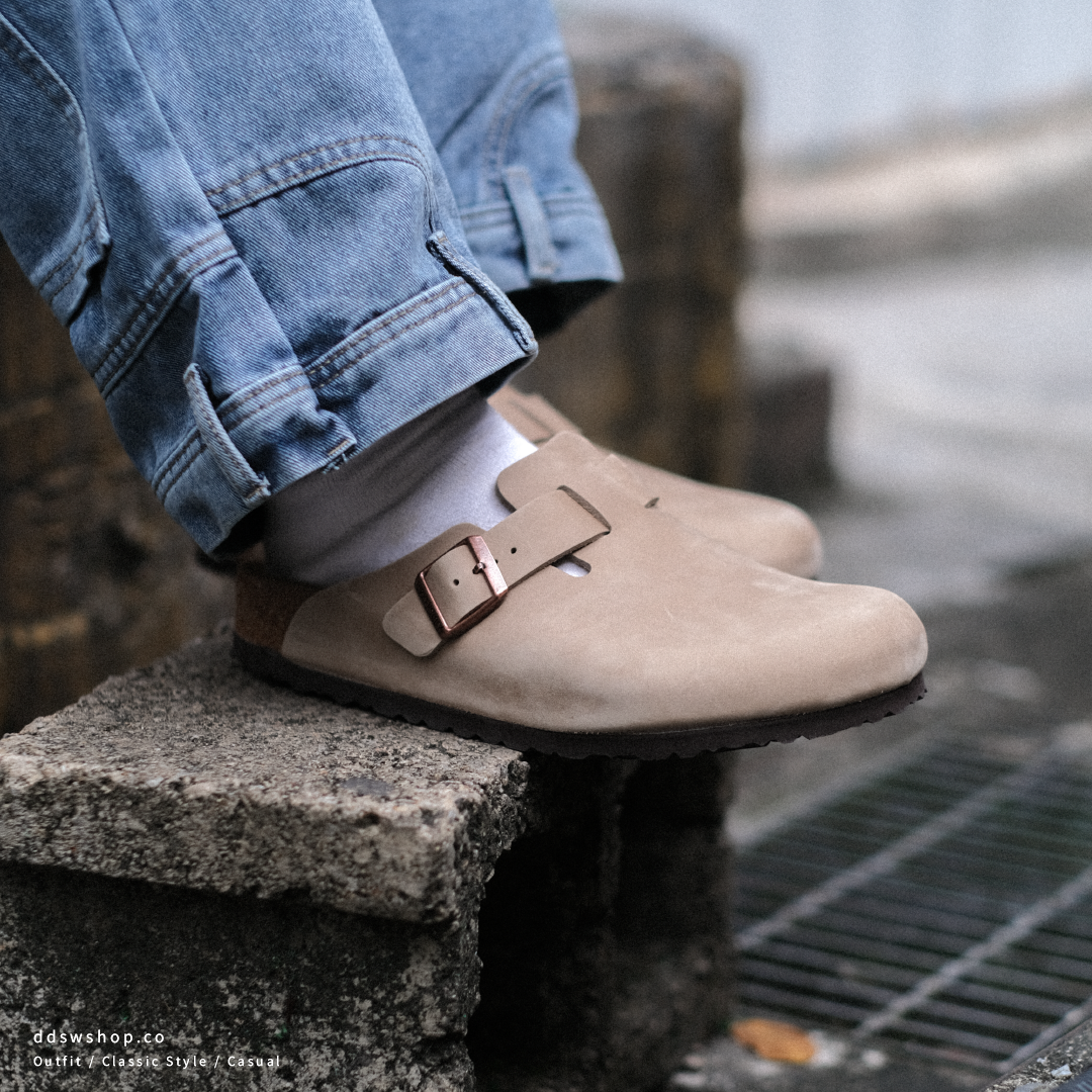 Birkenstock Boston "Tabacco Brown" 勃肯拖鞋 油感皮