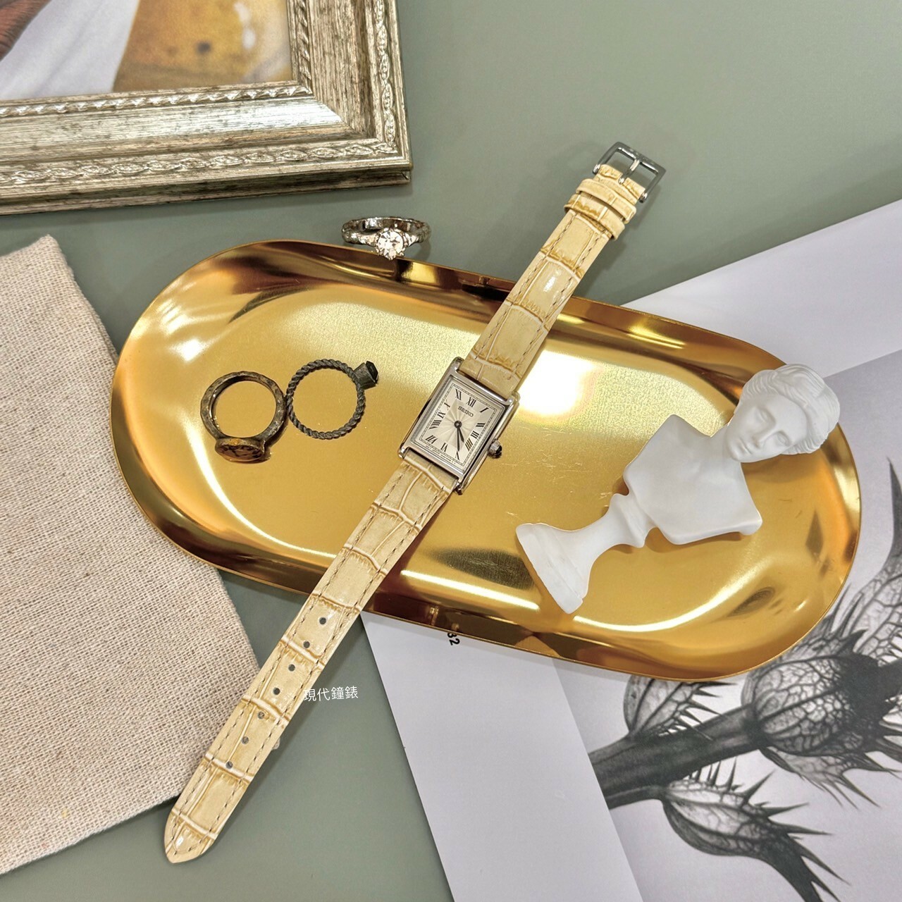 【SEIKO 精工】 CS系列 優雅方形腕錶4N30-00H0J 19mm 現代鐘錶