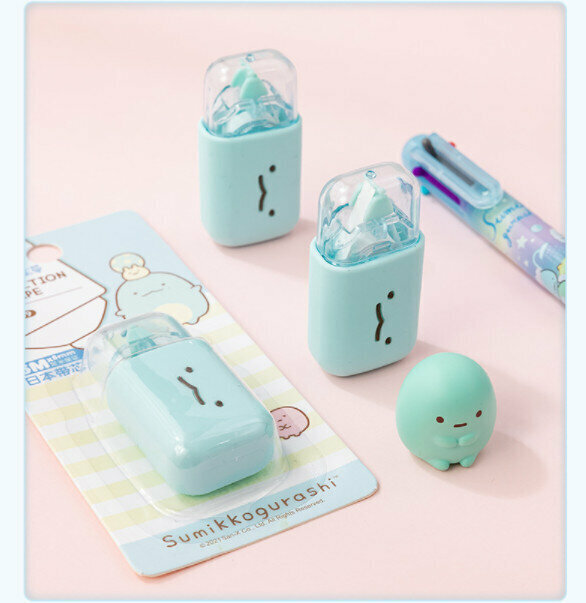 熱賣塗改帶-角落生物迷你改錯帶6m日本帶芯 Correction Tape(1件)(藍色)