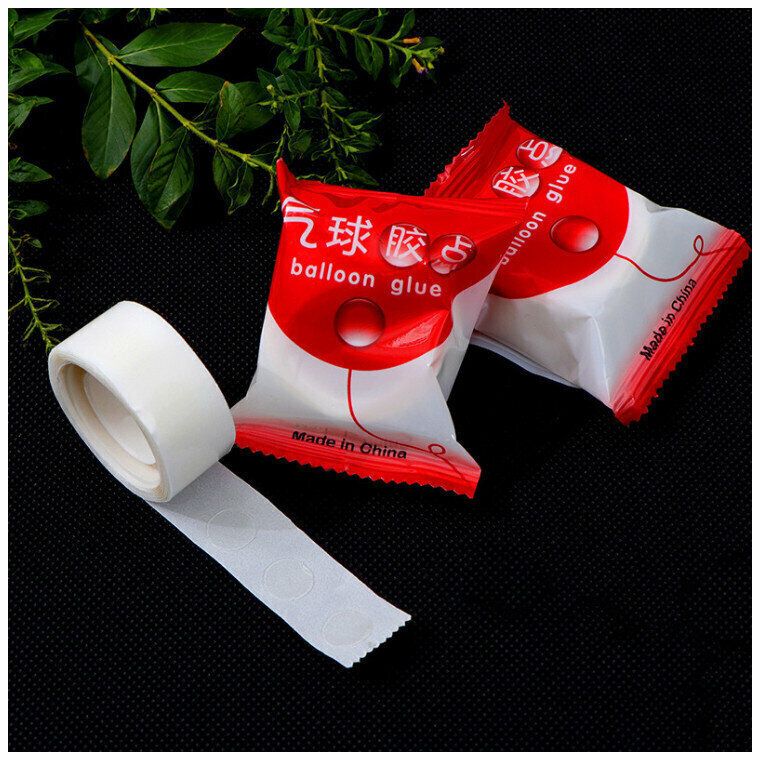 【100 capsules】Adhesive dots of non-marking balloons