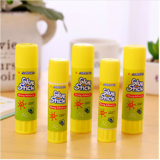 Stationery Solid Glue Stick Solid Super Glue (Yellow 15g)