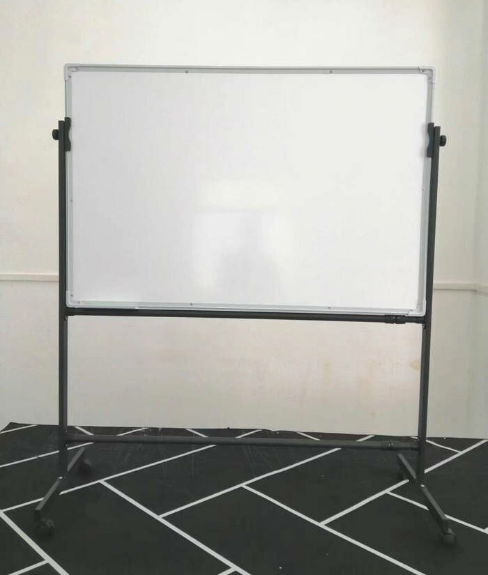 熱推H型翻轉支架式移動白板（雙面白+黑色支架 90*120cm）