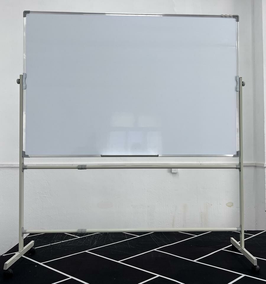 熱推（特價品）移動式支架白板（雙面白板）（150*100cm）（微瑕疵，介意勿拍）