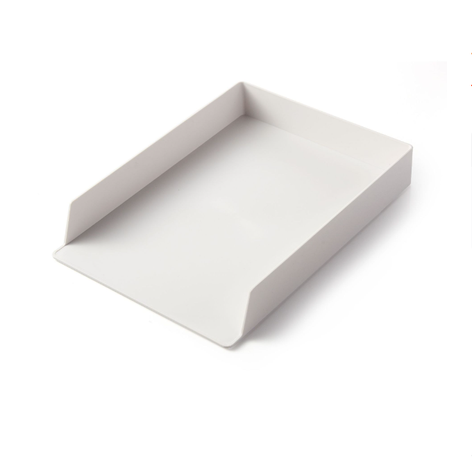 [Single off-white A4 storage box] can be stacked with a file rack and multi-combination stationery storage 