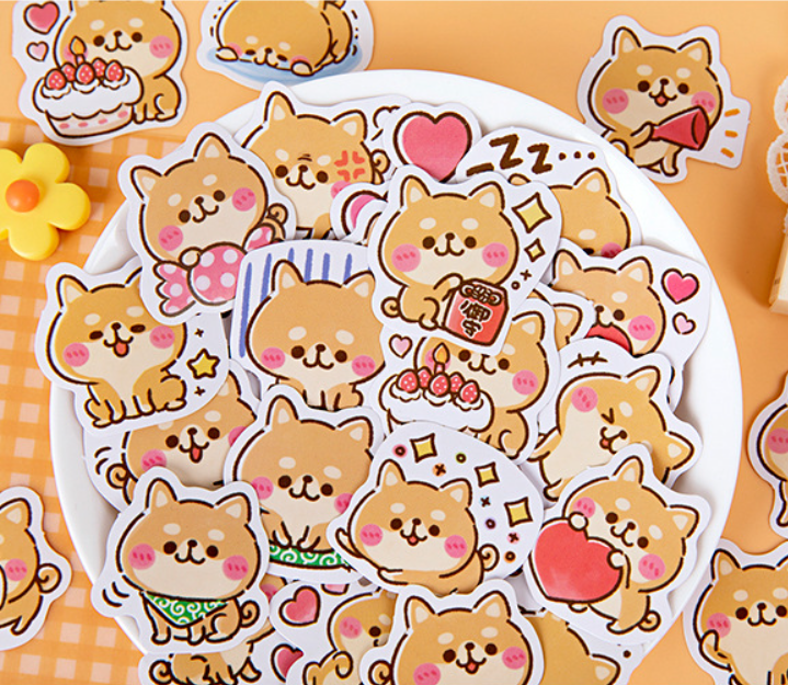 熱賣[2盒-90入]貼紙 狗狗 阿柴的世界