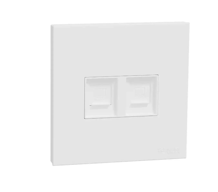 AVATARONC奐然 兩位RJ45 5e類數據插座,Keystone面板備防塵活門