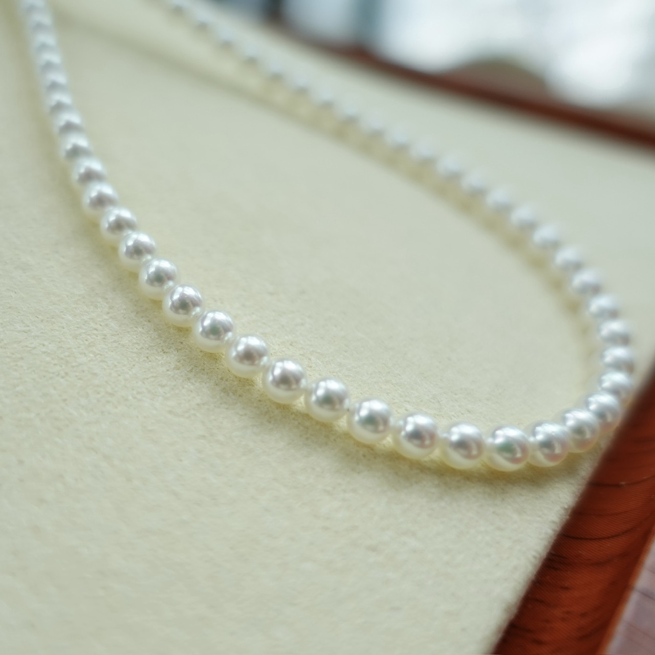 極光Rose Premium - 3.5-4mm 日本無調色Akoya珍珠項鏈  (配真科研證書)