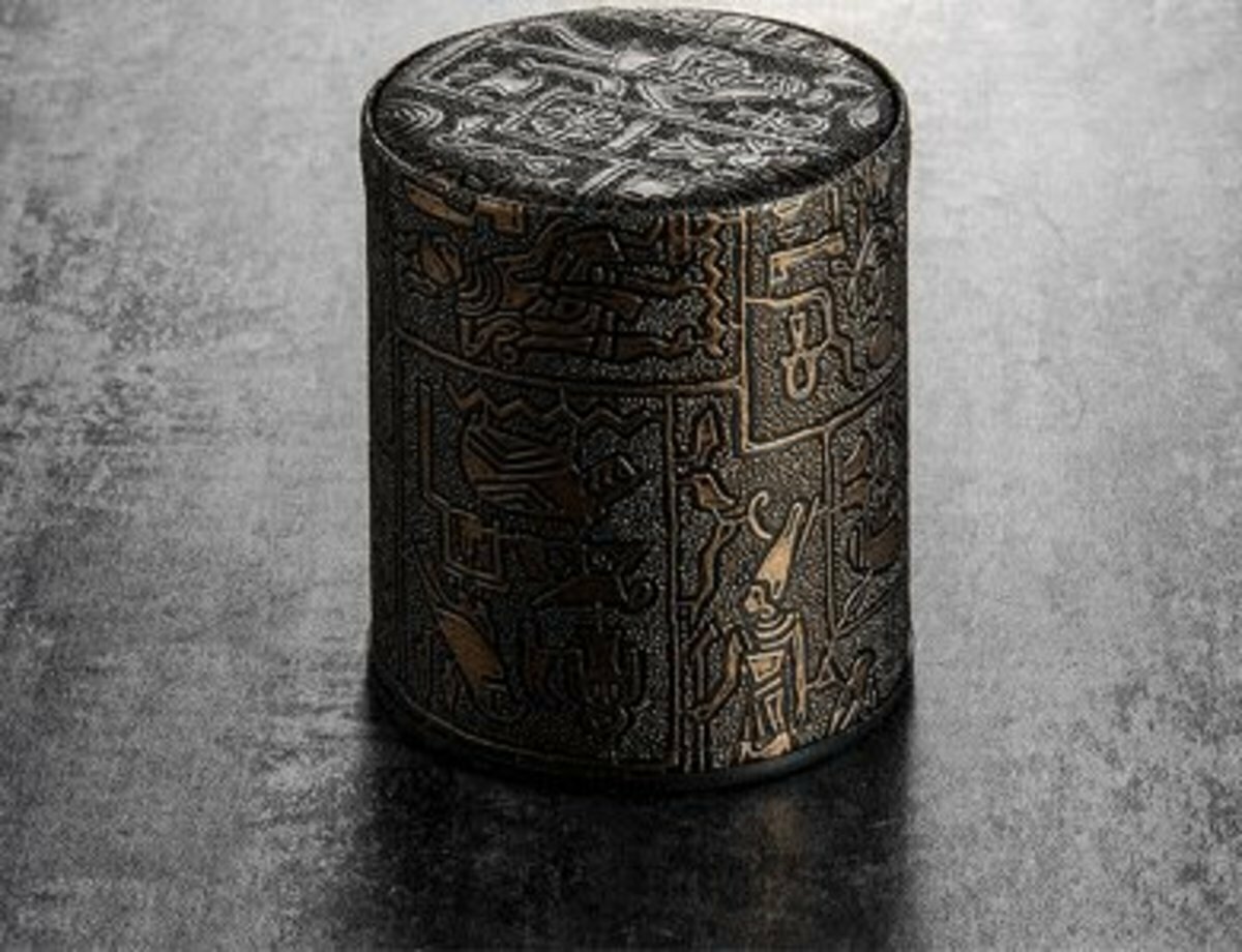 激抵家居派對骰盅(黑底銅紋)