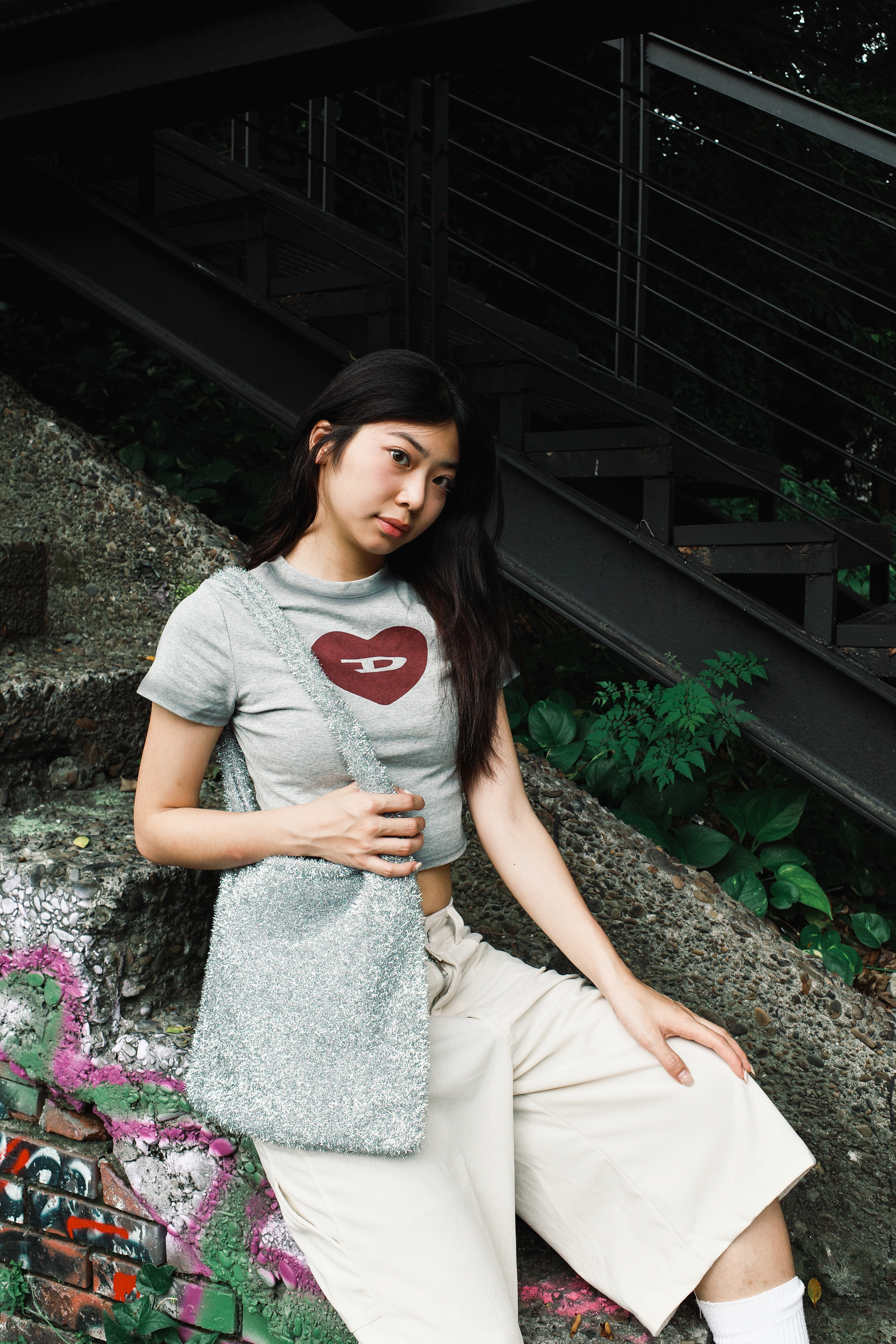 『Always_Good』金絲針織 閃亮 單肩包