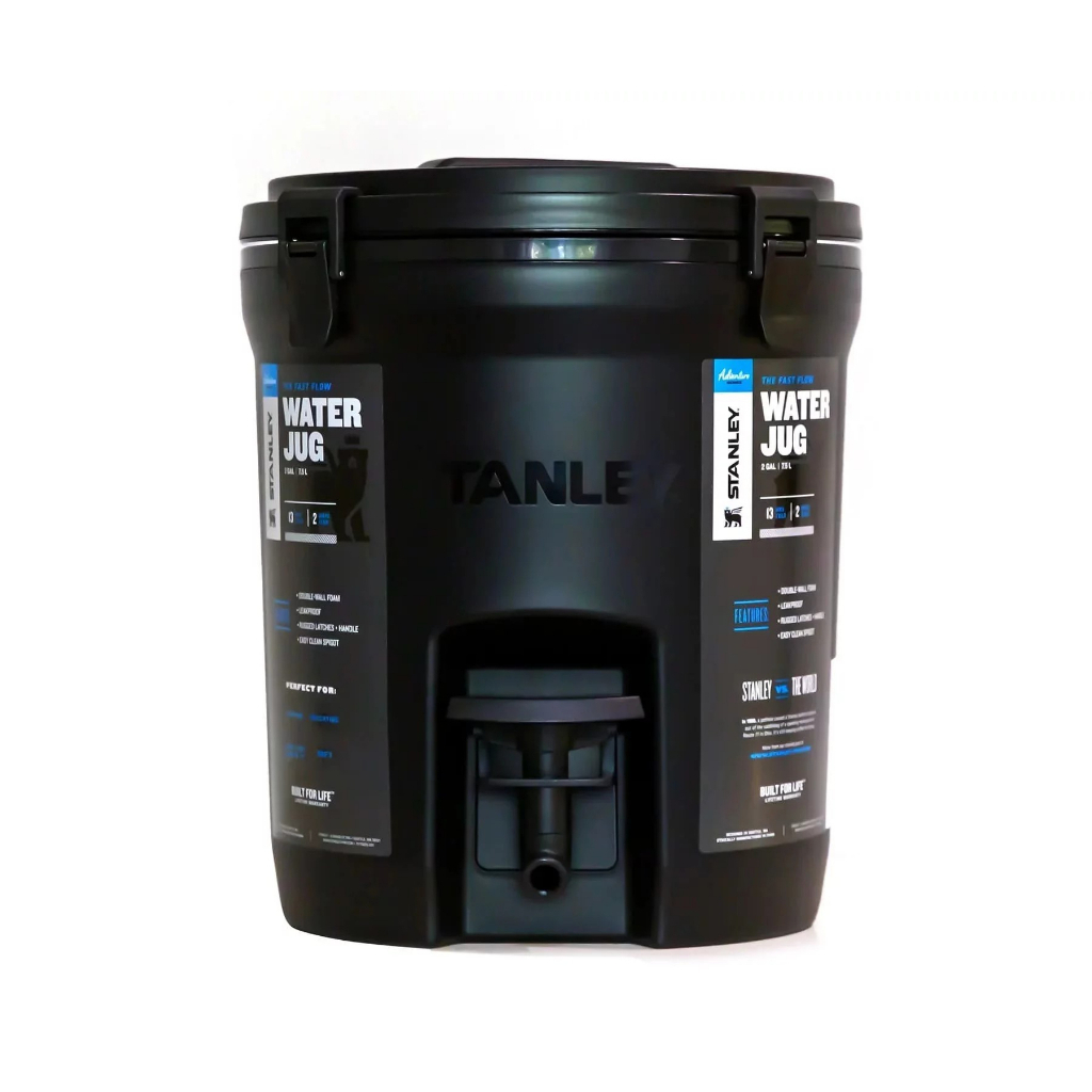 【樂森藥局】STANLEY冒險系列║Water Jug 保溫冷飲桶 7.5L/ 極致黑 曜石灰