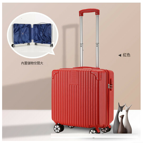 Hot recommended suitcase [retro red (no net)] (size: 18 inches)