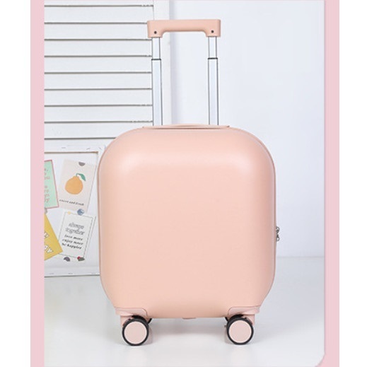 Hot-recommended luggage [Cornus powder (comes with a box cover)] (size: 18 inches)