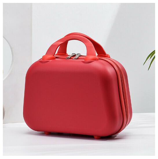 Hotly recommended hangable trolley suitcase cosmetic bag [red] (size: 14 inches)