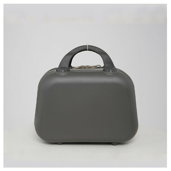 Hot-recommended hangable trolley suitcase cosmetic bag [grey] (size: 14 inches)