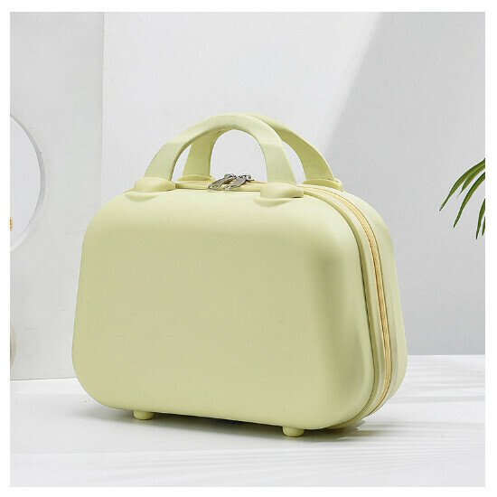 Hot-recommended hangable trolley suitcase cosmetic bag [yellow] (size: 14 inches)