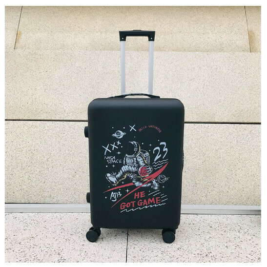 熱推萬向輪旅行箱行李箱【太空籃球黑色】（尺碼：20寸:34*21*54CM）