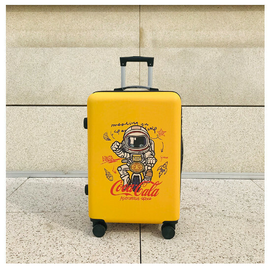 熱推萬向輪旅行箱行李箱【摩托牛仔黃色】（尺碼：20寸:34*21*54CM）