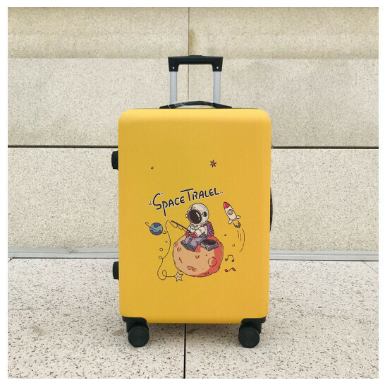 熱推萬向輪旅行箱行李箱【太空垂釣黃色】（尺碼：20寸:34*21*54CM）