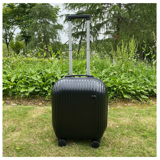 Hot push swivel suitcase [black] (size: 18 inches: 23*39*48CM)