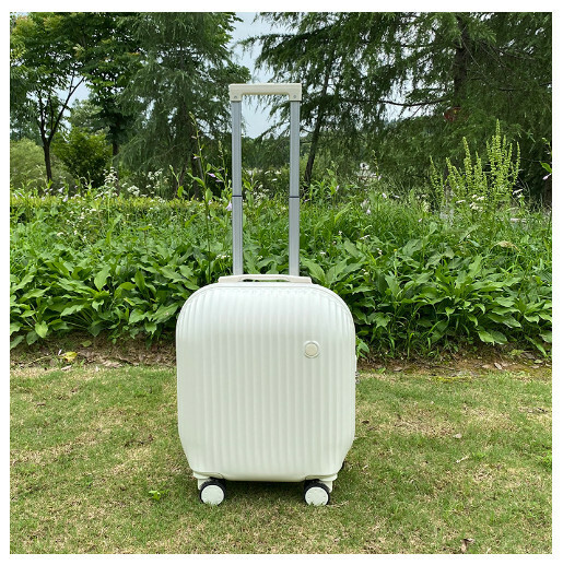 Hot push swivel suitcase [cereal white] (size: 18 inches: 23*39*48CM)