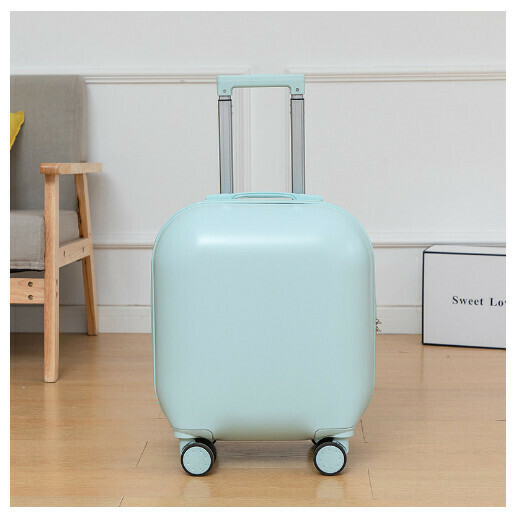 Hot recommended spinner suitcase suitcase [mint green] (size: 18 inches: 22*39*48CM)