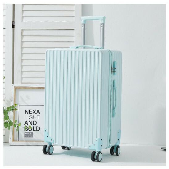 Hot recommended spinner suitcase suitcase [mint green] (size: 20 inches: 34*21*54CM)