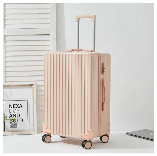 Hot recommended universal wheel suitcase suitcase [Cornus powder] (size: 20 inches: 34*21*54CM)