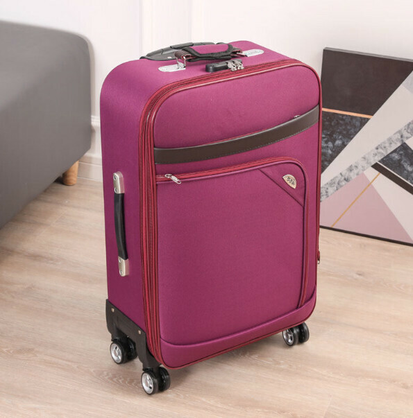 Hot Recommended Oxford Pull-Trail Luggage [20 Inch] [Overseas Model-Purple]