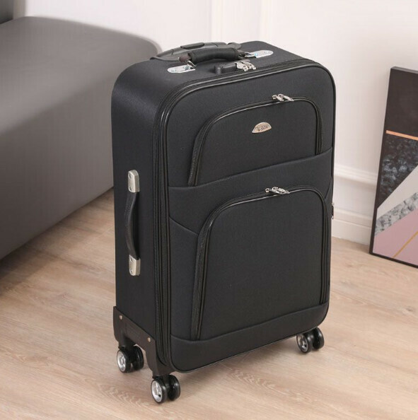 Hot Recommended Oxford Pull-Trail Luggage [20 Inch] [Duke Style - Distinguished Black]