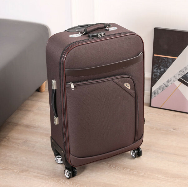 Hot Recommended Oxford Pull-Trail Luggage [20 Inch] [Abroad Model-Brown]