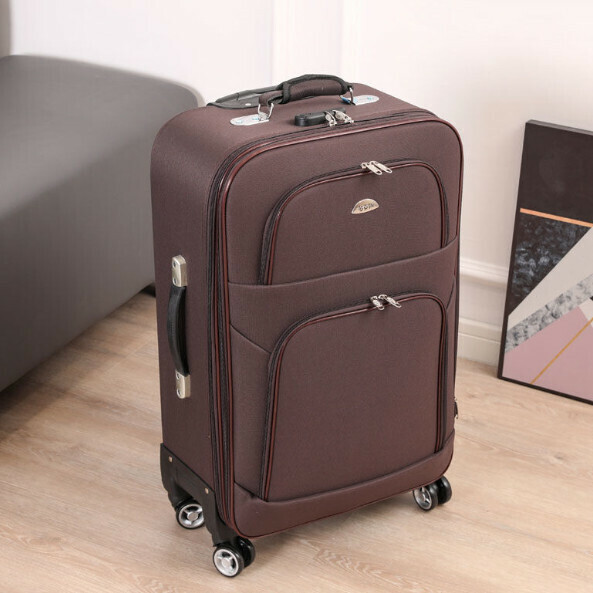 Hot Recommended Oxford Pull-Trail Luggage [20 Inch] [Duke Style-Coffee Brown]