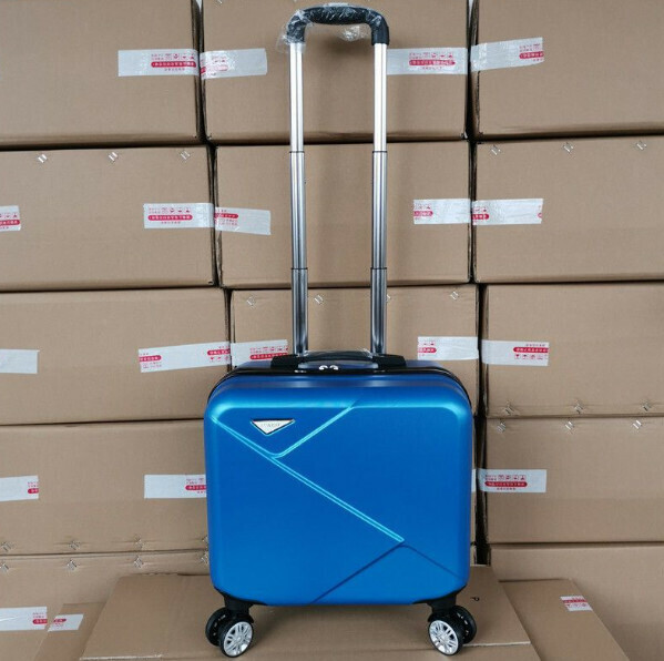 Hot push mini trolley suitcase [16-inch three-section trolley] [royal blue]