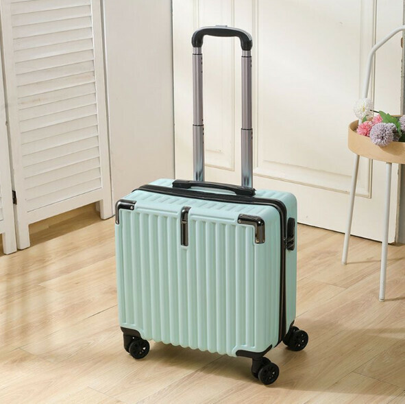 Hot push mini trolley suitcase [18 inches - two sections trolley] [mint green]