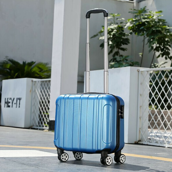 Popular mini trolley suitcase [18-inch-three-section trolley] [sapphire blue]