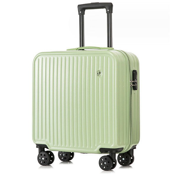 Popular multifunctional suitcase [18 inches] [512 avocado green]
