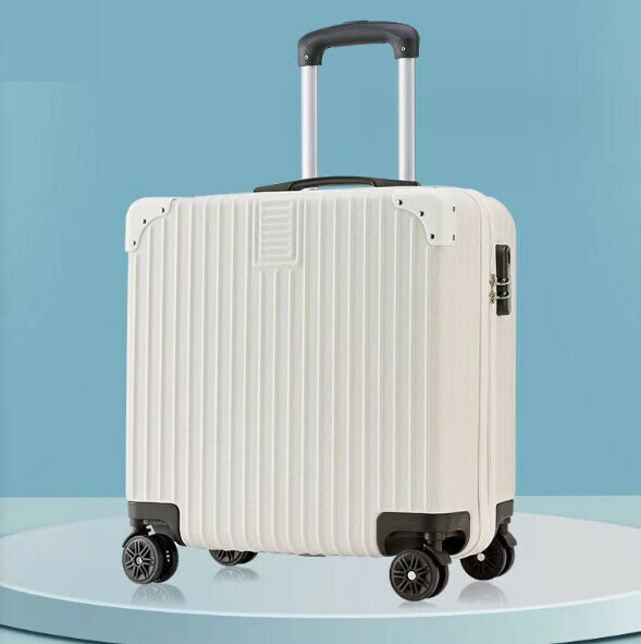 Popular multifunctional suitcase [18 inches] [607 white]