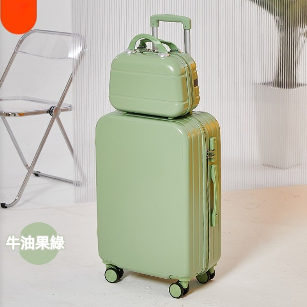 Popular multifunctional suitcase [20 inches] [Multiple and double size - Matcha green]