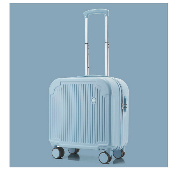 New small fresh luggage trolley case (Sky Blue 233 18 inches)