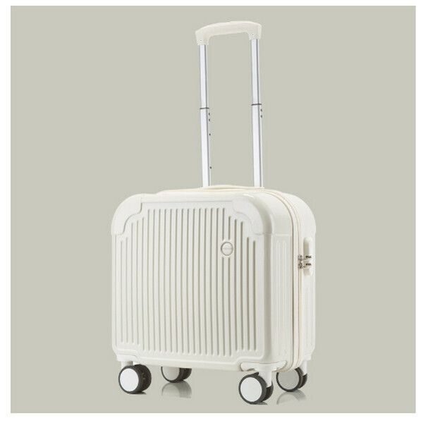 New small fresh luggage trolley case (fresh milk white 233 18 inches)