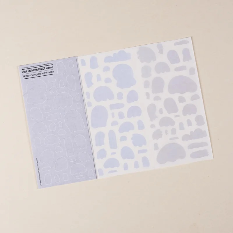 一分之一工作室．自填式空白不明物體貼紙