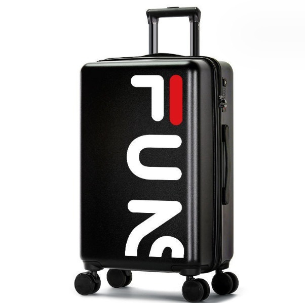 New swivel trolley suitcase [22 inches] [Black-FUN]