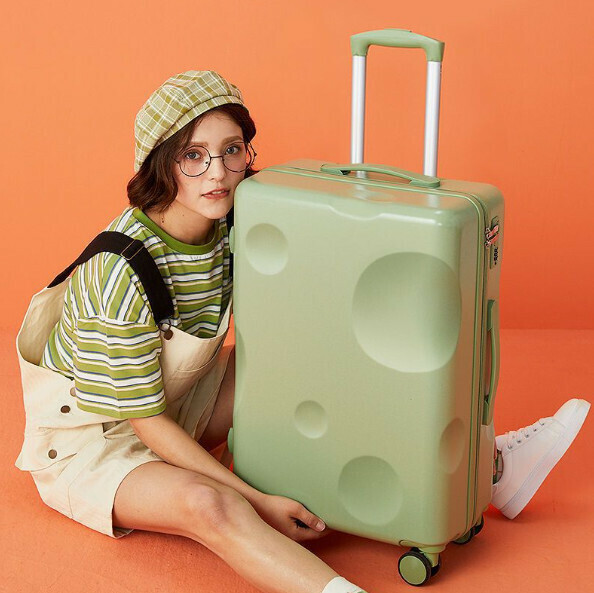 Hot Selling Trolley Luggage Lockbox [22 Inch] [Cheese Cheese Pit-Paris Green]