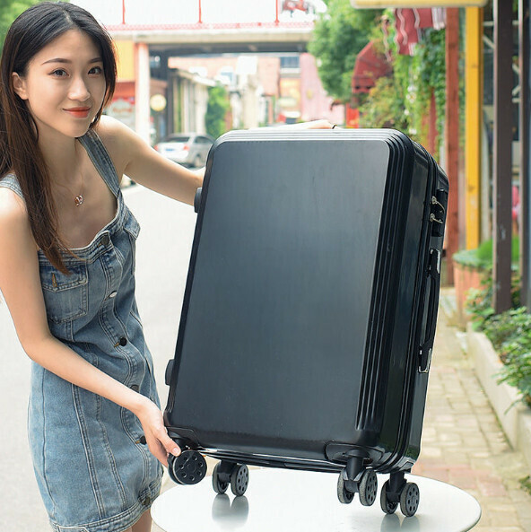 Hot selling trolley suitcase password box [22 inches] [ladder style - quiet night black]