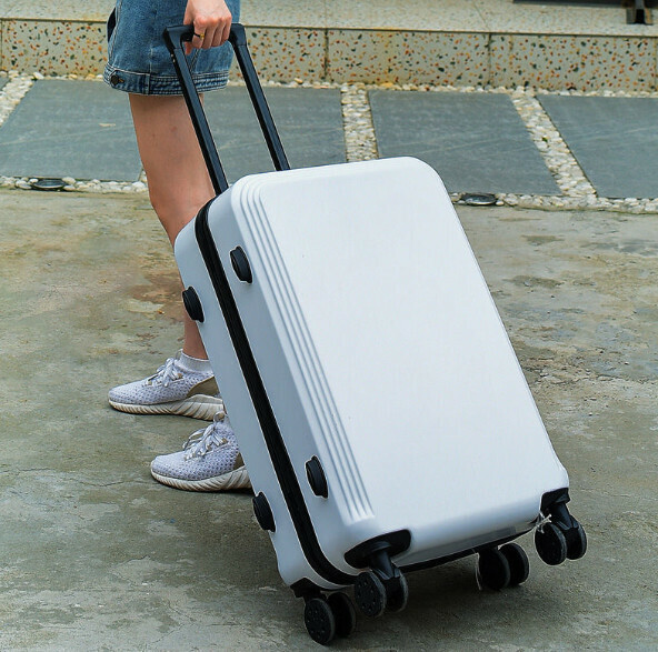 Hot Selling Trolley Luggage Lockbox [22 Inch] [Ladder Style - Ivory White]
