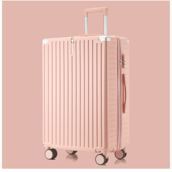 Hot selling combination lock suitcase (pink 299 style 22 inches)